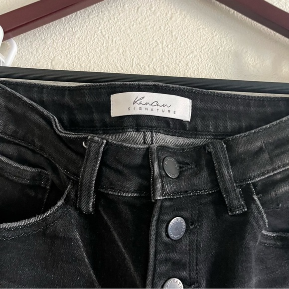 Kancan Signature Kurvy Mid-Rise Black Ankle Skinny Button Fly Jean Size 28 - Picture 7 of 16